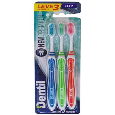 Imagem de Dentil - Escova Dental New Premium Média Leve 3 Pague 2