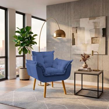 Imagem de Poltrona Decorativa Alice Confortável Para Sala Recepção Manicure Consultório Tecido Suede