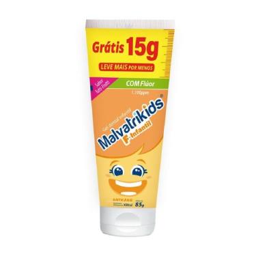 Imagem de Gel Dental Infantil Malvatrikids F-Infantil Sabor Tutti-Frutti 85g