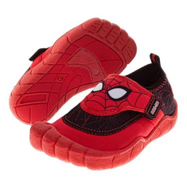 Imagem de Sapatos aquáticos para meninos, Homem-Aranha, Carros, Relâmpago, McQueen, Monster Jam, Meias Aquáticas de Secagem Rápida Praia Piscina Tamanhos: 5-10 Criança 11-12 Criança Pequena, Vermelho/preto, 11