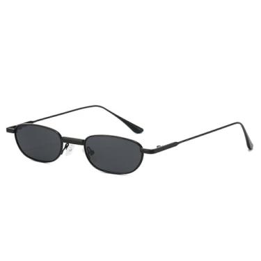 Imagem de Óculos de Sol UV400 - Armação Pequena com Lentes Transparentes e Detalhes em Metal para Homens e Mulheres, Ideais para Esportes ao Ar Livre, Corrida e Ciclismo, Preto
