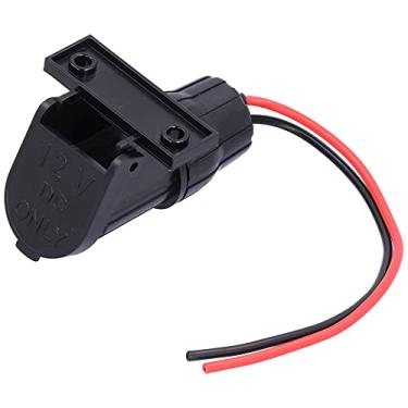 Imagem de Soquete fêmea para isqueiro de carro, plástico de 12 V com tampa para automóvel e motocicleta