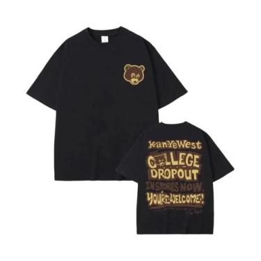 Imagem de Camiseta Vintage De Hip Hop Rap Kanye West College Dropout Para Homens