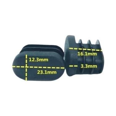 Imagem de 16 Peças De Protetores De Pés De Cadeira De Silicone Oval, Almofadas P