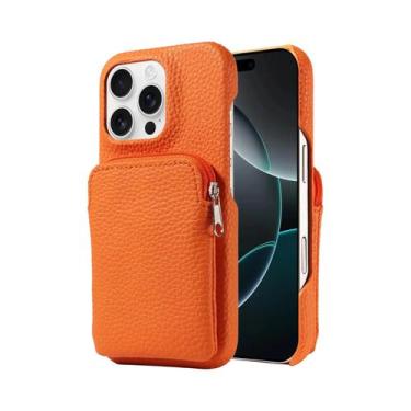 Imagem de Capa Carteira De Couro PU Com Zíper Para iPhone 17 Air 17 pro Max 16 1