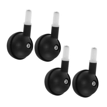 Imagem de UKCOCO 4 Rodas de Reposição para Andador de Bebê - 1,69 Polegadas - Acessórios para Andador de Bebê - Rodízios de Plástico para Carrinho de Bebê Trend, Silencioso E Com Design (preto)