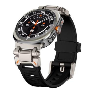 Imagem de VELORE Pulseira de borracha para Samsung Galaxy Watch Ultra 47 mm Correa pulseira masculina ultra 47 mm de ajuste rápido, Watch Ultra, Ágata