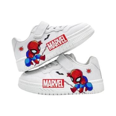 Imagem de Tênis Esportivos Antiderrapantes Com Estampa De Desenho Da Marvel Para