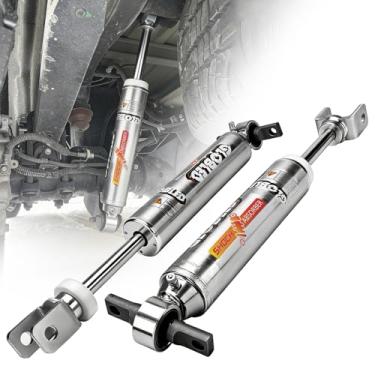 Imagem de Globled Conjunto de amortecedores dianteiros resistentes com amortecedor a gás monotubo banhado a zinco de 0 a 3,8 cm, compatível com Chevrolet Silverado 2500/3500 HD 2011–2024, 2 peças