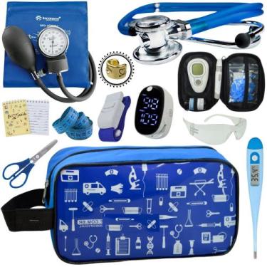 Imagem de Kit Enfermagem Aparelho Pressão Esteto Frete Grátis Promocao - Love Sa