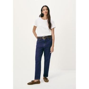 Imagem de Calça Jeans Feminina Reta Cintura Alta-Feminino