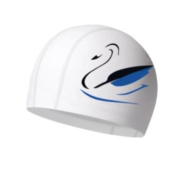 Imagem de Touca De Natação Infantil Profissional Cisne, Branco cisne infantil