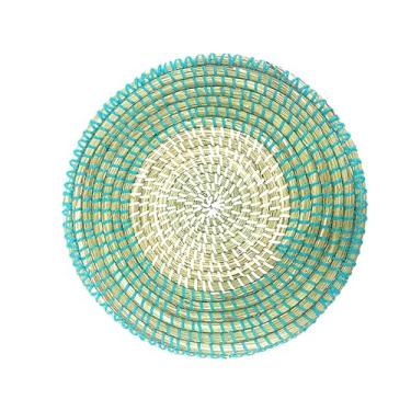 Imagem de Lugar Americano Redondo Trançado Mesa Posta 32cm Ervas Marinhas Celadon