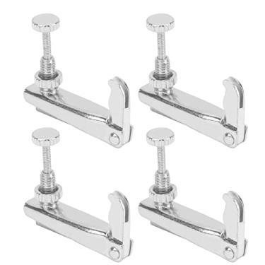 Imagem de RiToEasysports Afinadores Finos de Violino, Ajustador Fino de 4 Cordas para Violino 4/-3/, Violoncelo (Prata)