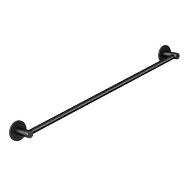 Imagem de Mingzhe Suporte de Parede para Banheiro, Barra de Toalha, Espaço Alumínio, Rack Barra única, Vaso Sanitário (Preto)