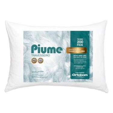 Imagem de Kit 2 Travesseiros Toque Piume De Pluma 50x70cm Ortobom