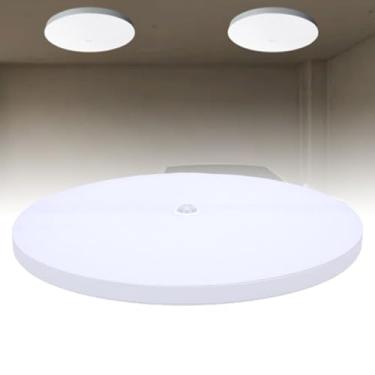 Imagem de Asixxsix Luz de teto embutida com sensor de movimento, luminária LED de montagem em superfície de 36W 6500K, luzes de armário com sensor de movimento para sala de jantar, branco (Detecção do Corpo