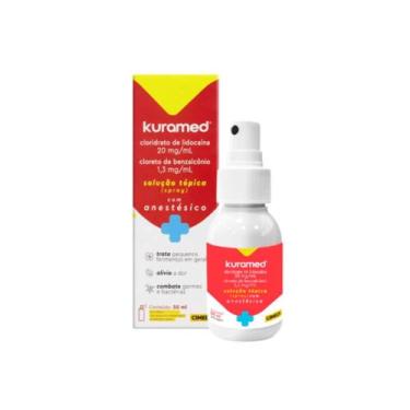 Imagem de Kuramed Spray Antisséptico Anestésico Cicatrizante Cimed - Farmax