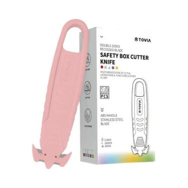 Imagem de Estilete De Segurança Para Abrir Caixas, Cortar Papelão, Encomendas E 