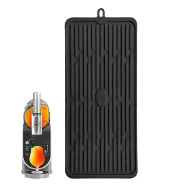 Imagem de Tapete para Máquina de Café,Esteira de Silicone Antiderrapante Com de Drenagem | para Cafeteira Resistente,Para Cozinha Casa Café Escritório Restaurante