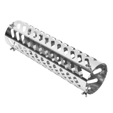 Imagem de Asixxsix Cobertura de malha anti-escaldante da chaminé, protetor de barraca de malha leve fácil instalação isolamento térmico seguro tubulação de chaminé de acampamento ao ar livre (S)