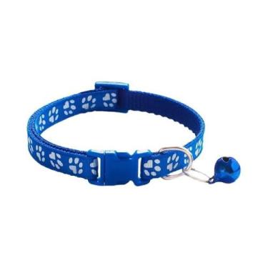 Imagem de Coleira De Sino Multicolorida Para Gatos, Colar De Corda Com Estampa D