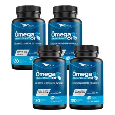 Imagem de 4un Suplemento Ômega 3 Oleo de Peixe 18 EPA 12 DHA IFOS 120 CGM GLOBAL