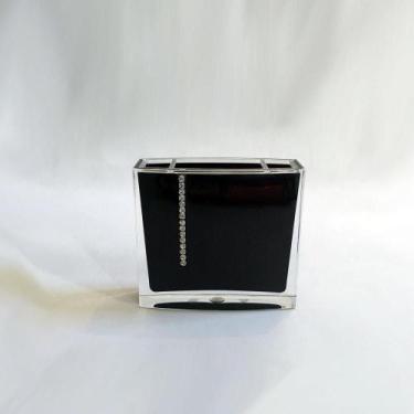Imagem de Porta Escova Em Acrílico Com Strass BA7001 - Preto - INFINITY