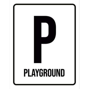 Imagem de Placa Acm Setor Playground 18X23 - Sinalizo