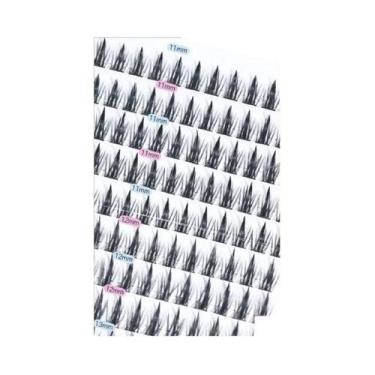 Imagem de Cílios Postiços Naturais Marrom Suave Estilo Girassol Grande Capacidad