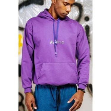 Imagem de BLUSA DE MOLETOM CANGURU ROXO COM CAPUZ SPIKE-Masculino