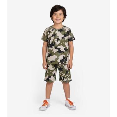 Imagem de Pijama Infantil Camiseta e Bermuda Select Verde, 10, Verde