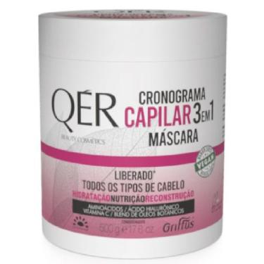 Imagem de Máscara Capilar Vegano Cronograma 3 em 1 QÉR Griffus 500g