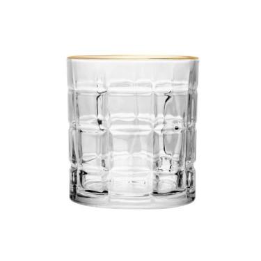 Imagem de Copo de Cristal com Fio de Ouro Square 330ml - Wolff