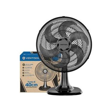 Imagem de Ventilador de Mesa Oscilante Ventisol Turbo 6 Pás Premium, Preto, 40cm, 220V