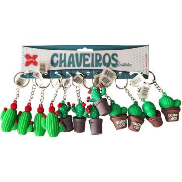 Imagem de Chaveiro Cactos 5cm 12 unid - Make+