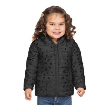 Imagem de Jaqueta Infantil Menina Casaco Inverno Trick Nick Rigoroso, Preto, 8