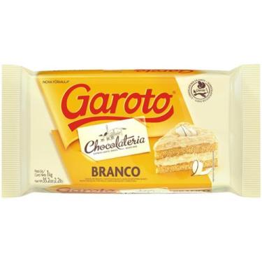 Imagem de Cobertura Garoto Chocolate Branco 1kg, Chocolate Branco