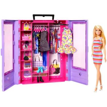 Imagem de Barbie Armário de Luxo Portátil com Boneca - Mattel