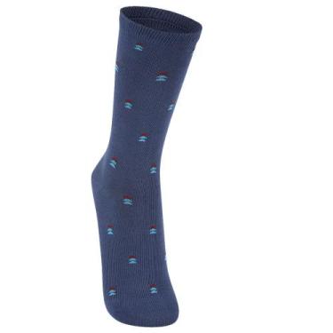 Imagem de Meia Lupo Estampada 1215-125, Azul, 37-44