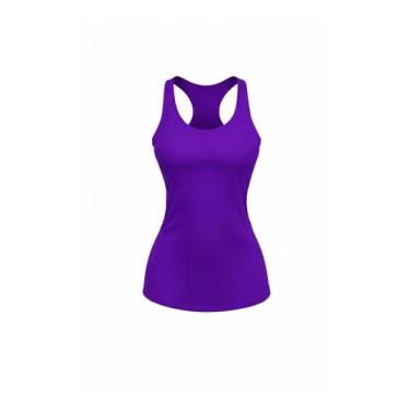 Imagem de Camiseta Feminina Regata Nadador Dry Fit Slim Fit Academia - Trendixx,