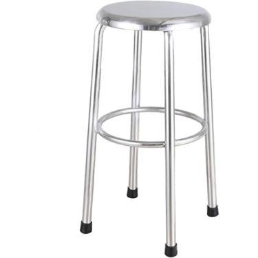 Imagem de Banco De Aço Inoxidável Criativo Sem Encosto Banco De Bar Multiuso Banqueta De Jantar Banqueta Alta De Balcão Banqueta Baixa, Stainless Steel, 40CM