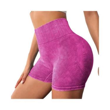 Imagem de Shorts de Yoga Respiráveis para Mulheres - Cintura Alta, Secagem Rápid