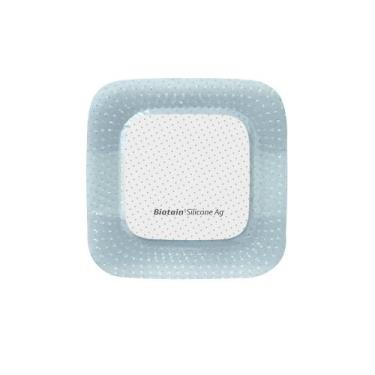 Imagem de Kit Curativo Biatain Silicone Ag 7,5x7,5 - 5 Unidades