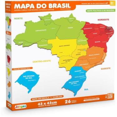 Imagem de Quebra-cabeça mapa do brasil - Junges