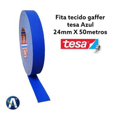 Imagem de Fita Tecido Gaffer Tape Azul 24mm x 50m - Tesa - tesa