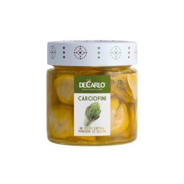 Imagem de Alcachofra Natural Inteira em Azeite de Oliva DeCarlo 200g