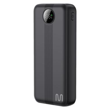 Imagem de Power Bank Multi CB176 com Carregamento Rápido 20000MAH e Display LCD Digital para Indicação de Carga Preto