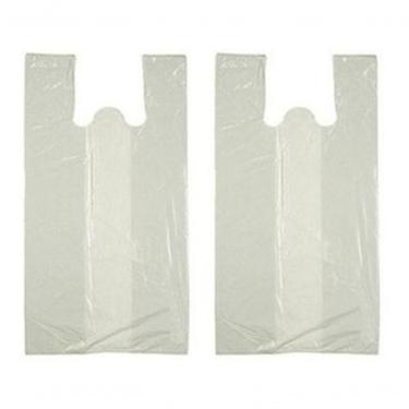 Imagem de Sacola Plástica Reciclada Sacola Branca Reciclada 30x40 Pacote 5 kg Suporta Mais de 10 kg Branco Higipack