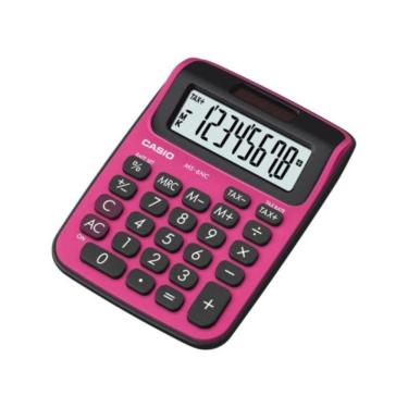Imagem de Calculadora De Bolso Casio Ms-6nc-brd 08 Dígitos Rosa